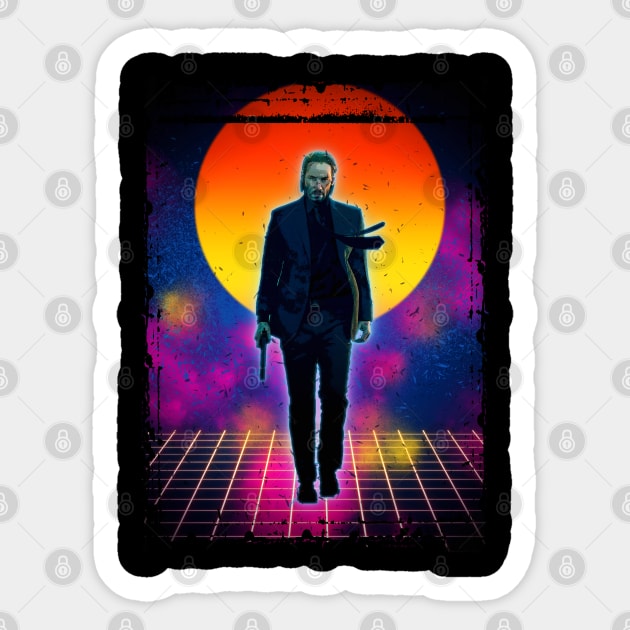 John Wick the boogieman Sticker by PrintstaBee